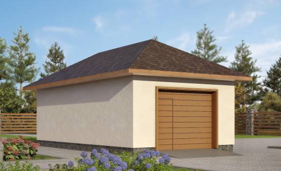 040-001-П Проект гаража из блока Сосновоборск | Проекты одноэтажных домов от House Expert