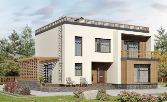 215-002-Л Проект двухэтажного дома, красивый дом из газосиликатных блоков Канск | Проекты домов от House Expert