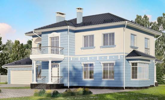 285-003-Л Проект двухэтажного дома, гараж, огромный дом из кирпича Сосновоборск | Проекты домов от House Expert