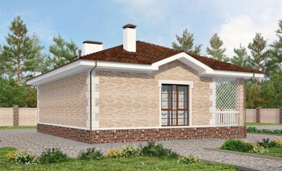 065-002-П Проект бани из кирпича Иланский | Проекты одноэтажных домов от House Expert