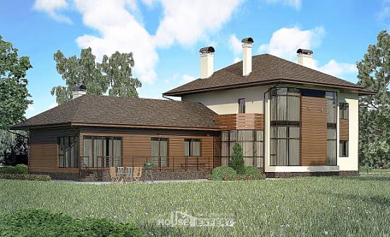 300-001-П Проект двухэтажного дома, уютный домик из кирпича Шарыпово | Проекты домов от House Expert