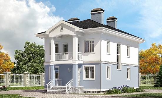 120-001-П Проект двухэтажного дома, доступный дом из твинблока Назарово | Проекты домов от House Expert