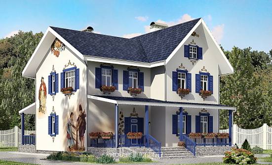 180-003-П Проект двухэтажного дома, компактный домик из кирпича Зеленогорск | Проекты домов от House Expert