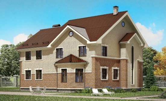 300-004-Л Проект двухэтажного дома, большой дом из арболита Сосновоборск | Проекты домов от House Expert
