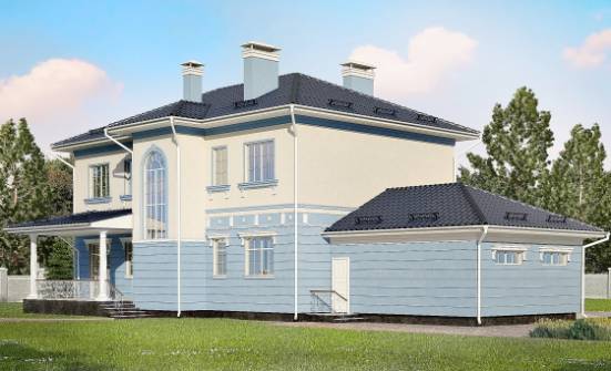 285-003-Л Проект двухэтажного дома, гараж, огромный дом из кирпича Сосновоборск | Проекты домов от House Expert