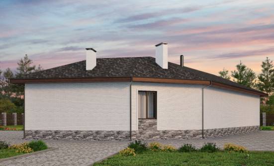 145-001-Л Проект бани из пеноблока Назарово | Проекты одноэтажных домов от House Expert