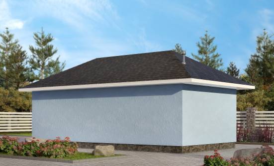 040-001-Л Проект гаража из пеноблока Канск | Проекты одноэтажных домов от House Expert