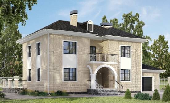 180-006-П Проект двухэтажного дома, гараж, красивый дом из кирпича Норильск | Проекты домов от House Expert