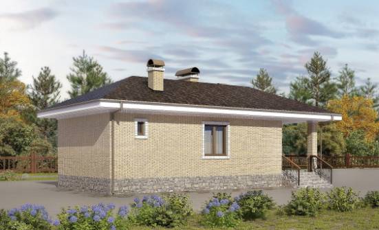 040-002-П Проект бани из бризолита Норильск | Проекты одноэтажных домов от House Expert