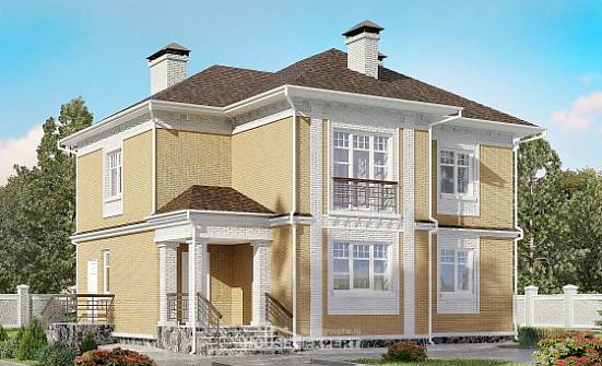 160-001-Л Проект двухэтажного дома, доступный дом из блока Красноярск | Проекты домов от House Expert