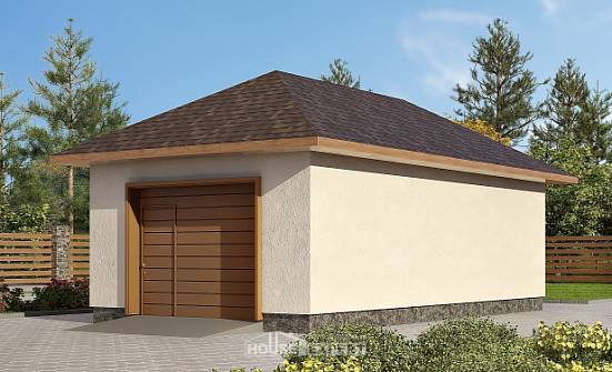 040-001-П Проект гаража из блока Сосновоборск | Проекты домов от House Expert