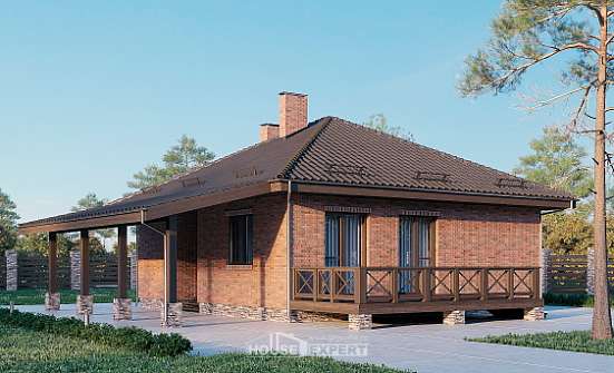 070-006-Л Проект одноэтажного дома, маленький домик из бризолита Ачинск | Проекты домов от House Expert