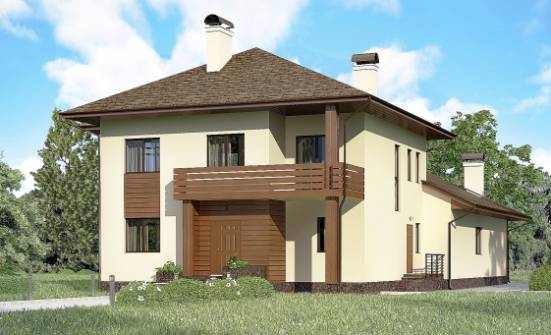 300-001-П Проект двухэтажного дома, уютный домик из кирпича Шарыпово | Проекты домов от House Expert