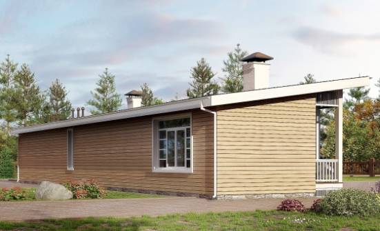 110-004-Л Проект бани из кирпича Иланский | Проекты одноэтажных домов от House Expert