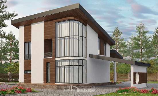 230-001-П Проект двухэтажного дома с мансардой, красивый загородный дом из кирпича Норильск | Проекты домов от House Expert