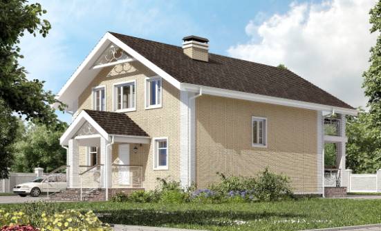 150-007-Л Проект двухэтажного дома с мансардой, бюджетный дом из поризованных блоков Канск | Проекты домов от House Expert