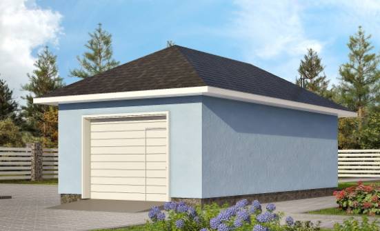 040-001-Л Проект гаража из пеноблока Канск | Проекты домов от House Expert