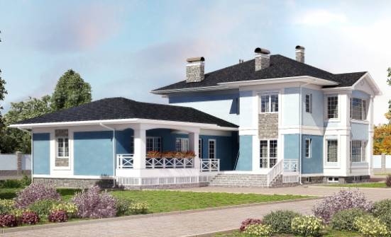 620-001-П Проект трехэтажного дома, гараж, просторный загородный дом из бризолита Канск | Проекты домов от House Expert