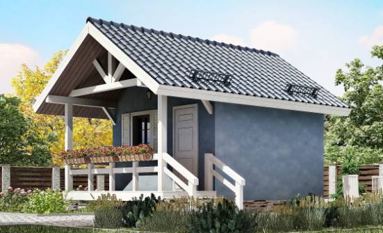 020-001-П Проект одноэтажного дома, красивый домик из дерева Железногорск | Проекты одноэтажных домов от House Expert