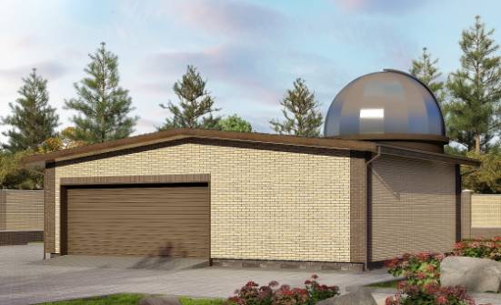 075-001-Л Проект гаража из кирпича Зеленогорск | Проекты домов от House Expert