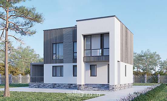 150-017-П Проект двухэтажного дома, уютный дом из арболита Железногорск | Проекты домов от House Expert