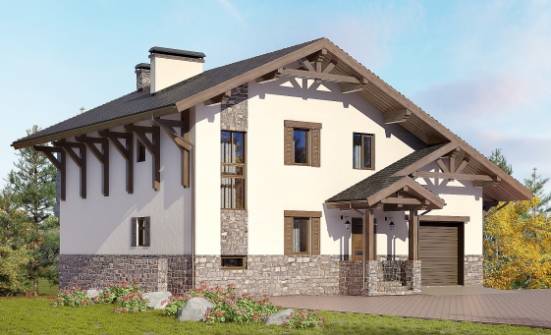 305-002-Л Проект трехэтажного дома мансардой, просторный дом из кирпича Минусинск | Проекты домов от House Expert