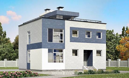 180-005-П Проект двухэтажного дома, просторный дом из блока Иланский | Проекты домов от House Expert