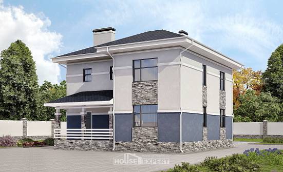 150-014-Л Проект двухэтажного дома, компактный домик из газосиликатных блоков Канск | Проекты домов от House Expert
