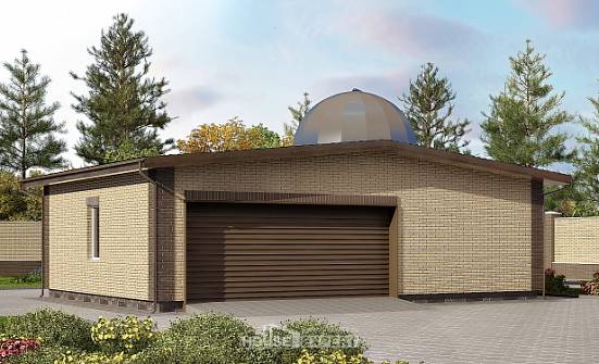 075-001-Л Проект гаража из кирпича Зеленогорск | Проекты домов от House Expert