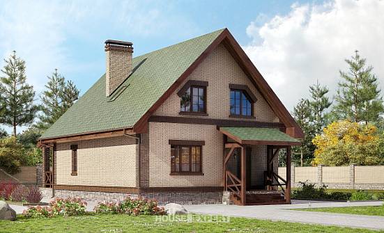 160-011-П Проект двухэтажного дома с мансардой, экономичный загородный дом из теплоблока Зеленогорск | Проекты домов от House Expert