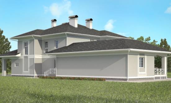 360-001-П Проект двухэтажного дома, гараж, огромный домик из кирпича Канск | Проекты домов от House Expert