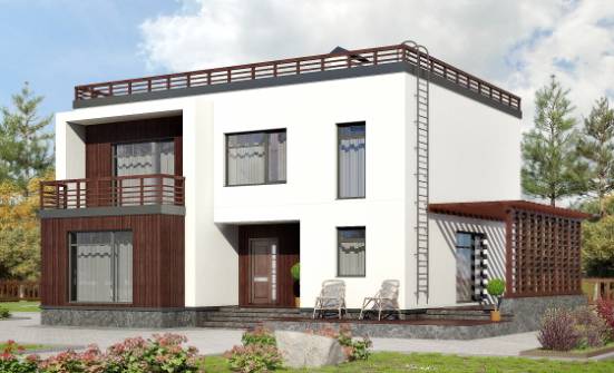 215-002-П Проект двухэтажного дома, просторный загородный дом из поризованных блоков Енисейск | Проекты домов от House Expert