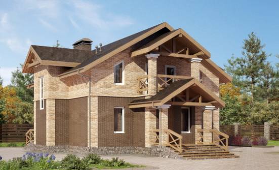 160-014-П Проект двухэтажного дома, красивый домик из арболита Ачинск | Проекты домов от House Expert
