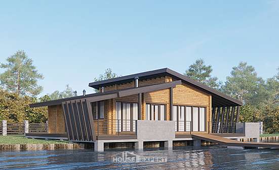 100-007-П Проект бани из дерева Зеленогорск | Проекты домов от House Expert