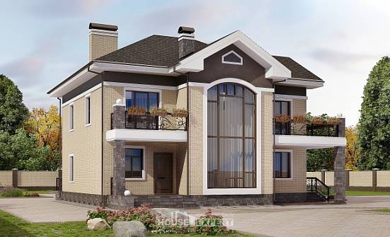 200-006-П Проект двухэтажного дома, средний домик из кирпича Канск | Проекты домов от House Expert