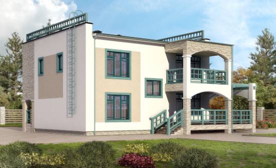 150-010-П Проект двухэтажного дома, скромный загородный дом из кирпича Железногорск | Проекты домов от House Expert