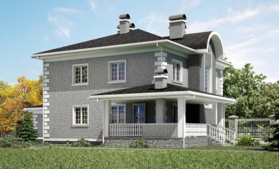 245-004-Л Проект двухэтажного дома и гаражом, современный домик из кирпича Дудинка | Проекты домов от House Expert