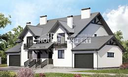 290-003-П Проект двухэтажного дома мансардой, современный коттедж из керамзитобетонных блоков Енисейск, House Expert
