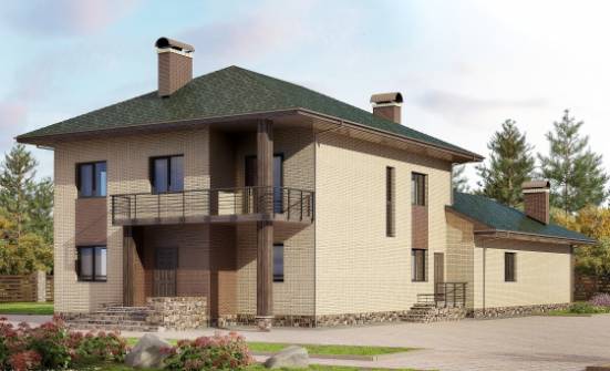 305-003-П Проект двухэтажного дома, красивый дом из блока Ачинск | Проекты домов от House Expert