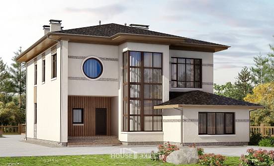 345-001-П Проект двухэтажного дома, большой дом из пеноблока Назарово | Проекты домов от House Expert