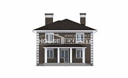 185-002-П Проект двухэтажного дома, экономичный домик из твинблока Канск, House Expert