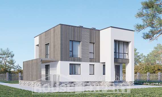 150-017-П Проект двухэтажного дома, простой дом из арболита Назарово, House Expert