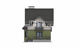 120-003-П Проект двухэтажного дома с мансардным этажом, красивый домик из арболита Дудинка, House Expert