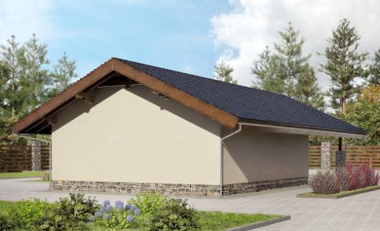 060-005-П Проект гаража из кирпича Иланский | Проекты домов от House Expert