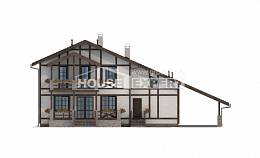 250-002-Л Проект двухэтажного дома с мансардой и гаражом, просторный домик из кирпича Зеленогорск, House Expert