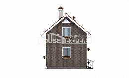 045-001-Л Проект двухэтажного дома с мансардой, красивый загородный дом из твинблока Красноярск, House Expert