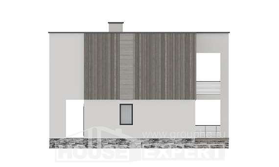 150-017-П Проект двухэтажного дома, уютный коттедж из газобетона Канск, House Expert